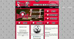 Desktop Screenshot of kenmoreminorsoftball.ca